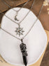 Sacina Gothic Crescent Moon Choker Necklace, Moon Sun Star Choker Necklace, Goth Necklace, Gothic Necklace, Halloween Christmas New Year Jewelry G...