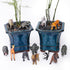 12Pcs Mini Safari Animals Figures Toys, Plastic Forest Jungle Zoo Animals Figurines, Realistic Wild Rainforest Animals Playset for Kids Toddlers, ...