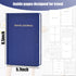 Blue Travel Notebook, Guided Notebook for Traveler Plan 5.7" x 8.5" Ruled Hardcover Travel Diary 112 Sheets/224 Pages 80gsm...
