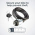 Schwinn Bike Key Lock in Braided Steel Cable, 2 Keys Included, 6 feet x 8mm Anti Theft Bicycle Lock, Security Level 1...