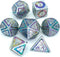 Metal DND Dice Set for Dungeons and Dragons Role Playing Games Tabletop Die (Model D Color C)...