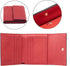 Travelambo RFID Blocking Small Mini Compact Wallet Coin Pouch Holder Trifold Credit Card Holder Pocket Purse for Women (Napa Red)...