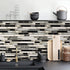 Livebor Peel and Stick Wallpaper Kitchen Backsplash Wallpaper 17.7inch x 118.1inch Tile Contact Paper Kitchen Wallpaper Peel and Stick Bathroom Wa...