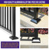 Split Post Base Cover, Fits 2"x2" Post/4.5"x4.5" Base, for Indoor/Outdoor Iron Railing, Fence, Stair Post Base Decorative Skirt Covers (1Pack-Blac...
