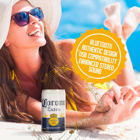 Corona Can Beer Bluetooth Can Shaped Speaker Bluetooth Bottle Speaker Portable Wireless Speaker Portable Travel Stereo Speaker for Outdoor and Ind...