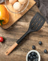 Nonstick Silicone Spatula, Non Scratch Flexible Edge for Pans, Slip Resistant comfortable Wooden Handle, Heat Resistant BPA-Free Kitchen Spatulas ...