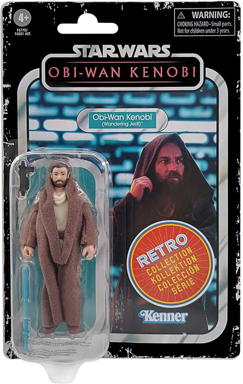 STAR WARS Retro Collection OBI-Wan Kenobi (Wandering Jedi) Toy 3.75-Inch-Scale OBI-Wan Kenobi Figure, Toys for Kids Ages 4 and Up...