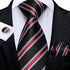 DiBanGu Mens Stripe Plaid Tie Set Floral Necktie Pocket Square Cufflinks Set Party Wedding Business...