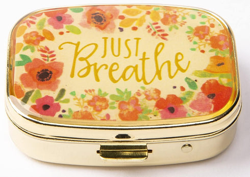 AmyZone Metal Pill Organizer Travel Friendly Portable Compact Pill Box Pill Case to Hold Vitamins/Tylenol/Fish Oil/Supplements/Meds/Tablet for Pur...