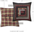 VHC Brands Rustic & Lodge Cumberland Quilted Bedding Accessory, Euro Sham 26x26, Chili Pepper Red...