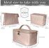 3 Pcs Cosmetic Bags For Women - Travel Toiletry Bag For Women - Aesthetic Makeup Bag Set - Waterproof Travel Cosmetic Bag Set - Multifunctional Ma...
