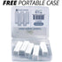 IXO Square-Shaped Aligner Seater Chewies for Invisalign Trays - 5-Pack, Unscented, Storage Case...