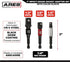 ARES 22011-3-Piece 3-Inch Impact Grade Socket Adapter Set with Color Sleeve - Turns Power Drill into High Speed Nut Driver - 1/4-Inch, 3/8-Inch, a...