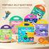 Portable Jelly Sticker Quiet Book for Kids, Reusable Sticker Book for Toddlers, Montessori Busy Book, Preschool Learning Activities Travel Toys (I...