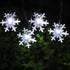 Solar Christmas String Lights Outdoor Waterproof 30 LED 20Feet Solar Snowflake Christmas Fairy Lights Decorations with 8 Lighting Modes for Garden...