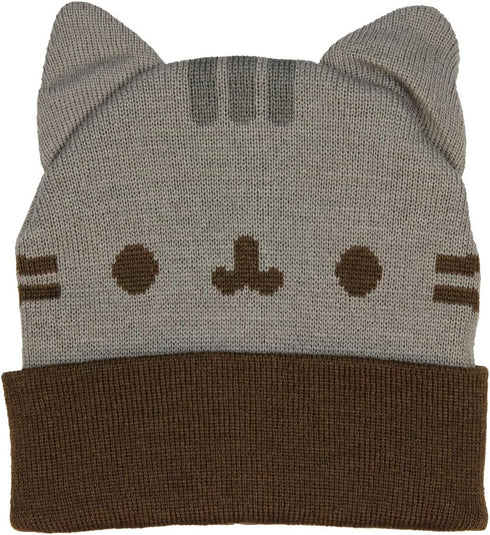 Pusheen Beanie Hat with Ears,Gray,Standard...