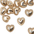 30 Pcs Metal Heart Buttons, Gold Retro Vintage Buttons Heart Metal Buttons Sew on Buttons Embellishments for DIY Crafts, 15mm...