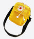Daisy Flower Stylish Yellow Mini Cotton Canvas Crossbody Bag with Daisy Embroidery...