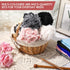8 Pieces Skeins Soft Fur Yarn Chunky Yarn Super Soft Fuzzy Fluffy Yarn Faux Eyelash Yarn Cream Fur Yarn for DIY Crochet Knit Clothes Knitting Proj...