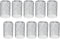 Gutter Guard 3” Leaf Filter Gutter Strainer 10 Pack Aluminium Filter Strainers for Preventing Blockage from Clogging Sewer Pipes...