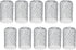 Gutter Guard 3” Leaf Filter Gutter Strainer 10 Pack Aluminium Filter Strainers for Preventing Blockage from Clogging Sewer Pipes...