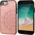 Vaburs Wallet Case for iPhone SE(2022)/SE(2020)/8/7 with Card Holder, Embossed Mandala Pattern Flower Premium PU Leather Double Magnetic Buttons F...