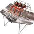 CAMPINGMOON Coal Bed Charcoal Fire Grate Grill Grates Replacement Stainless Steel for Barbecue Multifunction Outdoor Cooking T-173 (1pc, 12.2x6.7-...