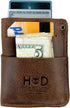 Hide & Drink, Front Pocket Wallet, Multitool Pouch, Card Holder, Money Organizer, Travel Accessories, Full Grain Leather, Handmade, Bourbon Brown...