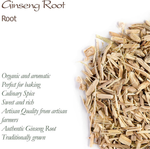 Organic White Ginseng Culinary Spice - Organic Gourmet Quality - 100g...