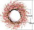 Bibelot 18inch Artificial Forsythia Flower Wreath, All Year Around Wreath for Front Door, Wedding Window Home Wall Indoor Front Door Decor (Pink, ...
