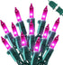 MYGOTO Purple Christmas Lights Outdoor, 2Pack 13Feet 50Count Halloween String Lights Connectable 120V Plug in for Outdoor Indoor Garden Party Chri...