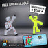 Zing StikBot Dual Pack - includes 2 StikBots - Collectible Action Figures and Accessories, Stop Motion Animation, Ages 4 and Up - Yellow Highlight...