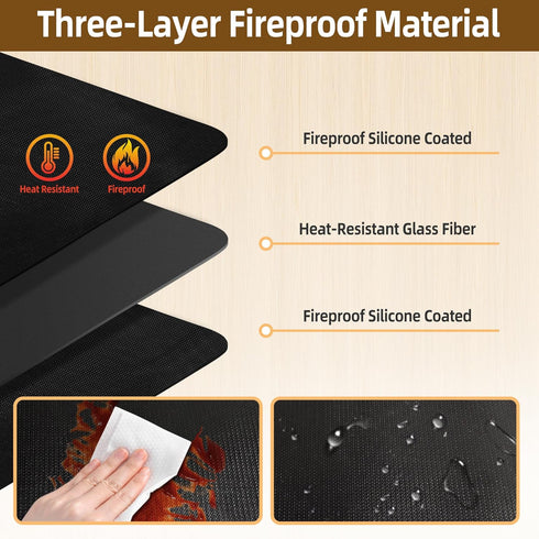 Hot Pads for Kitchen Heat Resistant Mats for Countertop - 15 X 18 Inches Firproof Silicone Kitchen Counter Countertops Mat Coffee Mat Under Air Fr...