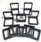 JM Future Black Transparent 3D Floating Frame Display Holder/Box/Frames for Challenge Coins, AA Medallions, Antique, Jewelry,Gift, 2.75 x 2.75 x 0...