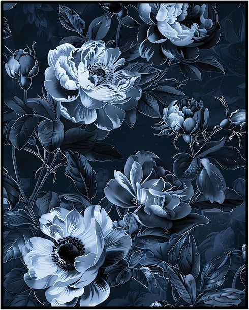 Posterizer 1 pcs-dark aesthetic decor with flowers-Floral & Botanical Art-Abstract & Modern Art-Decor for Home & Office- UNFRAMED Wall Art...