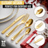 120 Pack Gold Plastic Tea Spoons Heavy Duty - Gold Disposable Silverware - Gold Plastic Silverware - Gold Spoons Disposable - Plastic Silverware H...