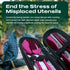 Portable Travel Silverware Set With Case, Includes 5 Pcs of Travel Utensils With Case, Stainless Steel Flatware Set For Camping, Easy to Travel, L...