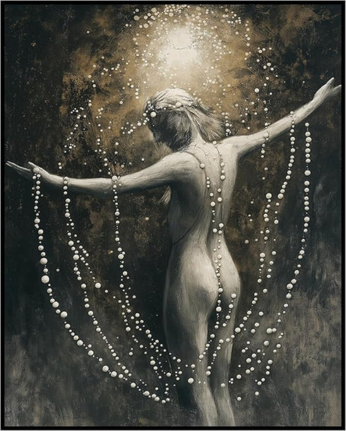 Posterizer 1 pcs-ethereal artwork of a figure embracing light 2-Fantasy & Fiction Art Gift for Art Lovers Living Room Bedroom Decor- unframed wall...