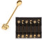 Alisveristime Traditional Ottoman Motif Tea Spoons - Decorative Stirring, Sugar, Tea Spoons (Set of 6) (Daisy) (Gold)...