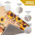 Fall Pumpkin Sunflower Dish Drying Mat 18”x24” Faith Family Fall Drying Mat for Kitchen Counter Absorbent Autumn Orange Pumpkins Thanksgiving Dish...