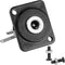 QIANRENON DC 5.5mm x 2.5mm Panel Mount Jack Adapter Connector 2-Pin High Current Solder Wire 5.5 * 2.5mm DC Power Receptacle, 50V 3A,XLR Panel or ...