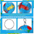 Junkin 80 Pcs Earth Day Globe Keychains Kids Earth Keyrings Planet Key Chains with Globe for Keys Birthday Party Favors Children (World Map)...