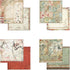 STAMPERIA INTERNATIONAL, KFT PAPER PAD 8X8 10PK ORIENTAL G, 20.3 x 20.3 (8" x 8"), Multicoloured...