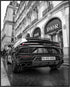 Posterizer 1 pcs-modern chic black car passing by luxury stores 2-Photography Art- Gift for Women, Fashionistas, Designer Fashion Fans-Decor for H...
