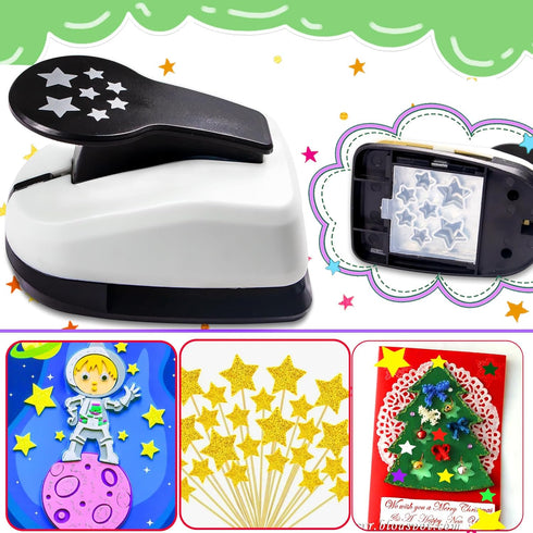 Star Hole Puncher, Star Paper Punch, Star Punch, Shape Hole Punches, Star Craft Punch, Paper Shape Punches, Paper Punches for Crafting Shapes, Sta...