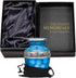Trupoint Memorials Small Urns for Human Ashes Keepsake, Decorative Mini Cremation Urn for Adult Men and Women, Small Light Blue with Silver Lining...