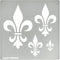 Aleks Melnyk No.250 Metal Stencil, Fleurs de Lys Symbole, French fleur-de-lis, Lily Flower, Ornament, Vintage, Patterns, Template for Wood Burning...