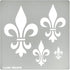 Aleks Melnyk No.250 Metal Stencil, Fleurs de Lys Symbole, French fleur-de-lis, Lily Flower, Ornament, Vintage, Patterns, Template for Wood Burning...