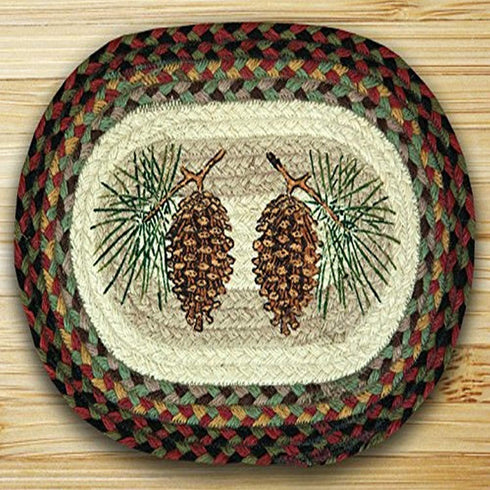 Earth Rugs 81-081P Trivet, 10 x 15, Burgundy...
