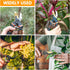 Pruning Shears, Garden Shears - Hewog 8.5" Professional Premium SK5 Steel with Titanium Bypass Pruning Shears for Gardening, Sharp Handheld Heavy ...